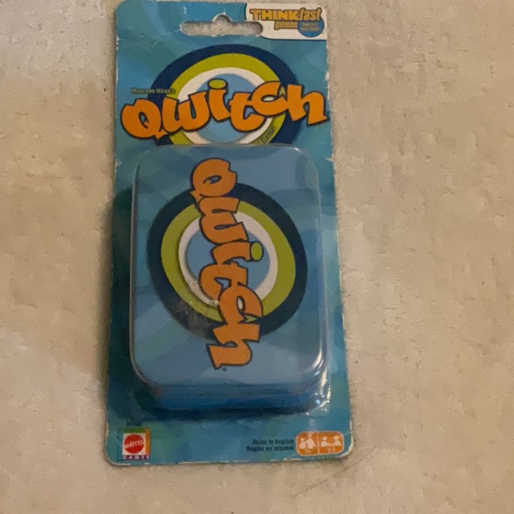Quitch a card game by Mattel, family game night, on the go, card game